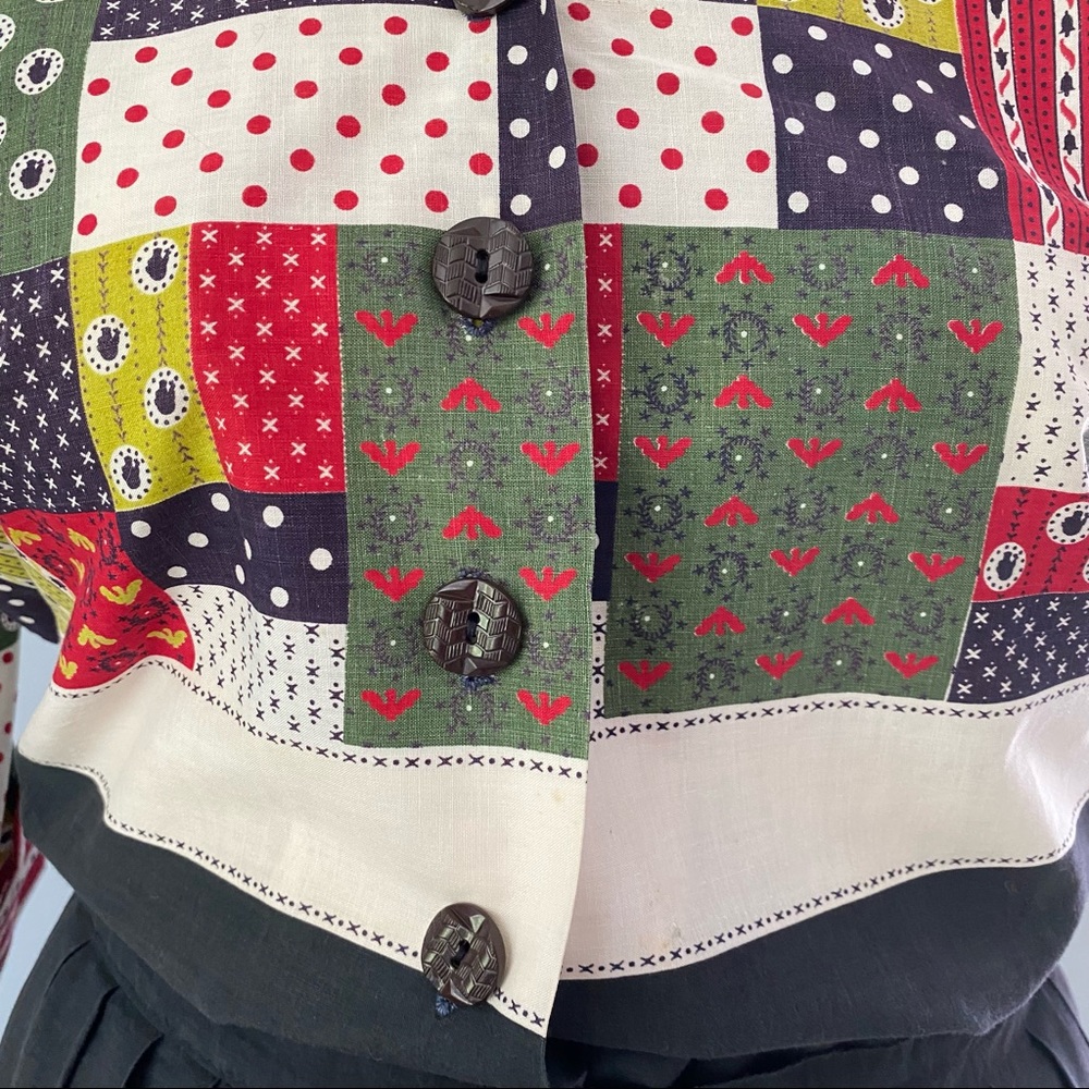 Patchwork Two-Piece Skirt Set - image 5